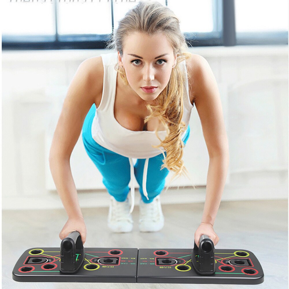 Cample multifunktionel s / h form stand bar skub op rack bord skridsikker krop bygning indendørs hjem fitness træningsudstyr
