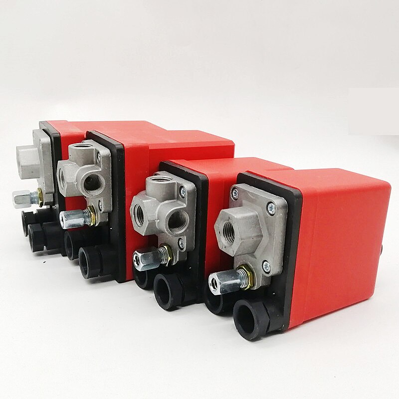 Parti di ricambio della valvola di controllo del pressostato del compressore d'aria pneumatico centrale 1P /4P 90-120 PSI 240V /380V Pressostato