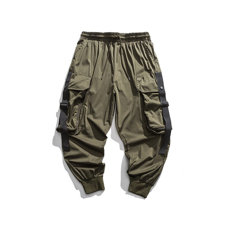 Techwear Hip Hop Harembroek Mannen Kleding Streetwear Koreaanse Stijl Kleding Kpop Joggers Mode Baggy Cargo Broek Mannelijke: XL / Army green