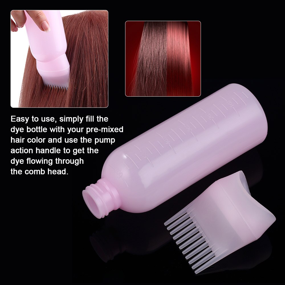 120 ml cheveux colorant bouteille applicateur brosse Kit de distribution coloration des cheveux teinture bouteille Coms outil Salon cheveux teinture accessoires