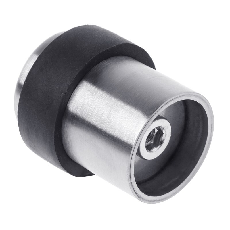 Door Stopper Stainless Steel Floor Mounted Fixed Door Rubber Stops Home Supplies