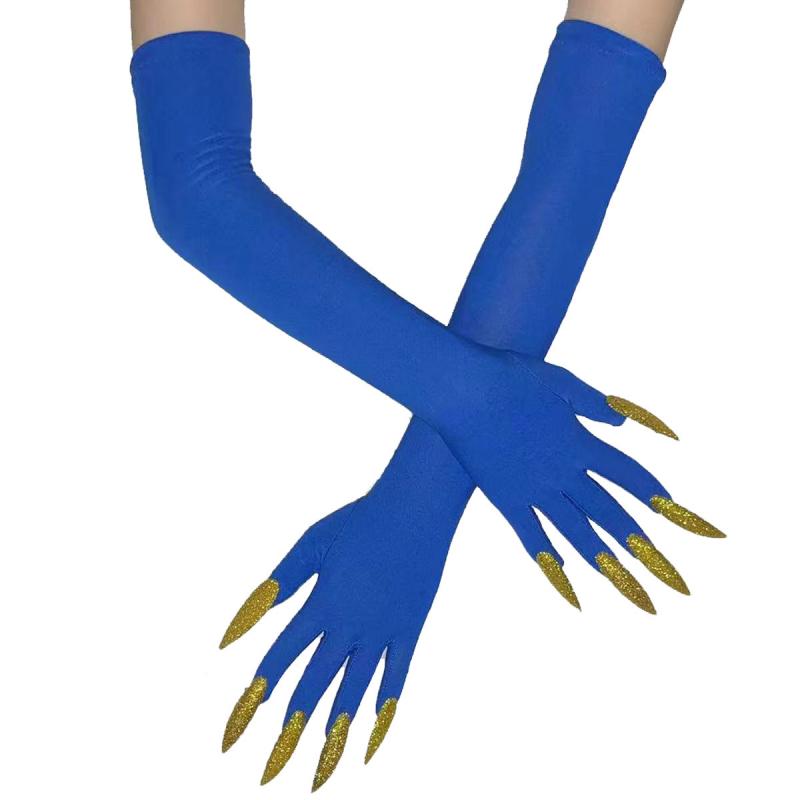 Coole Halloween Handschoenen Ghost Claw Dress Up Handschoenen Mode Rode Handschoenen Lange Nagels Cosplay Halloween Grappige Handschoenen C068