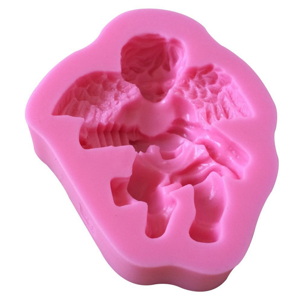 DIY Cupid Angel Clay Sculpture Silicone Mold 3d Wall Panel Concrete Molds