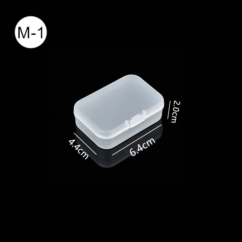 Mini cajas rectangulares de plástico transparente para almacenamiento de joyas, contenedor, caja de embalaje para pendientes, anillos, cuentas, colección de artículos pequeños: Amarillo claro