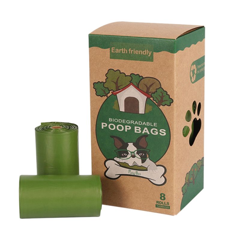 Biodegradable Poop Bags Pet Puppy Dog Waste Bags Leak-Proof Kitchen Trash Bag: ArmyGreen2