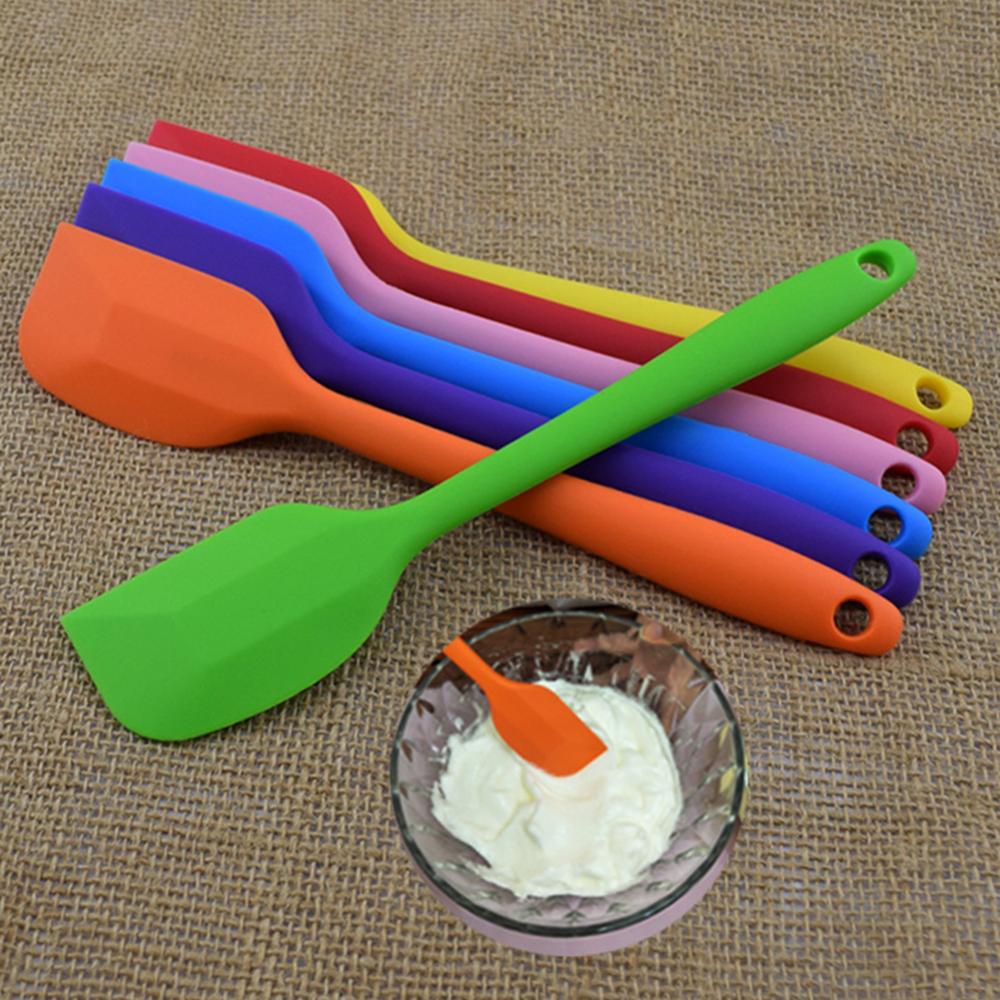 Spatules flexibles en Silicone pour gâteaux, racloir à crème, outil de cuisson