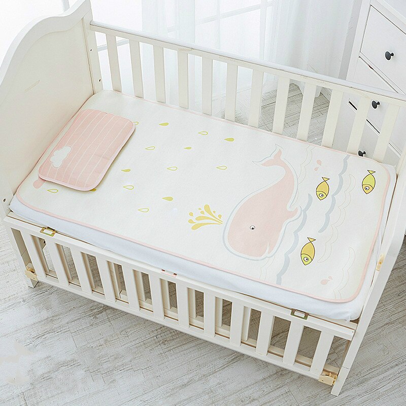 Babymadrasser sommer cool liggeunderlag åndbare madrasser til småbørns tremmeseng hyggelige lurpuder til spædbørn: Hval