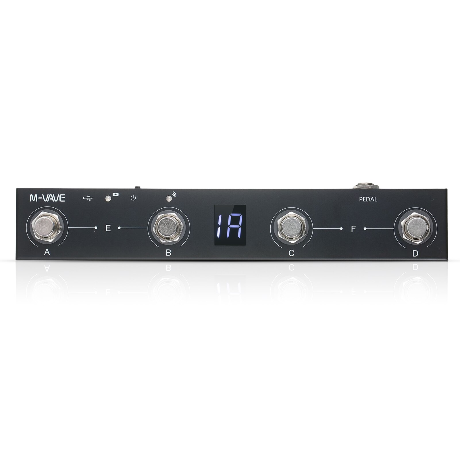 M-VAVE Chocolate BT Wireless MIDI Controller Rechargeable 4 Buttons Portable MIDI Foot Controller Pedal APP Control Guitar Pedal