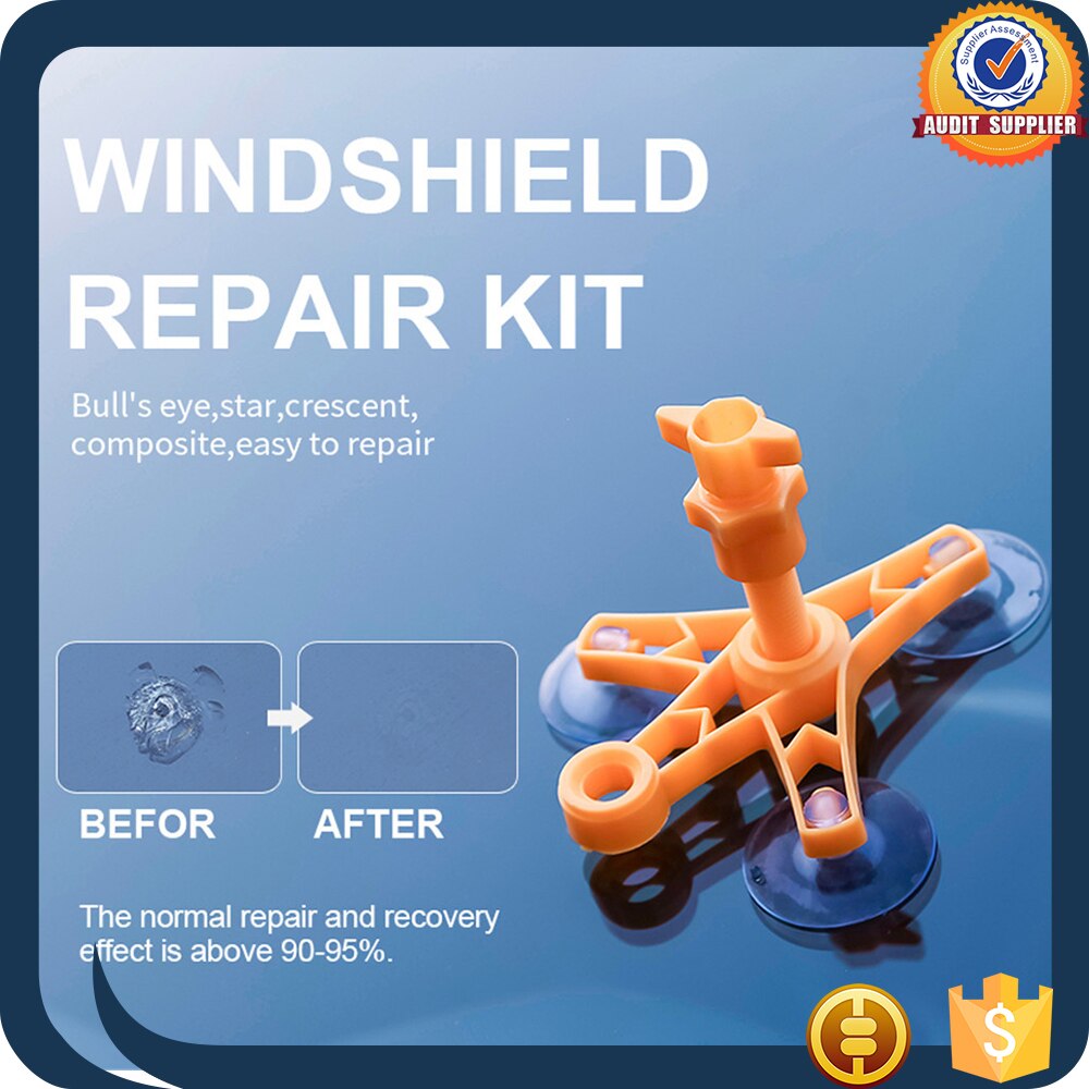 Reparatiegereedschap voorruit reparatieset diy autoruit glas krassen barsten herstellen autoruit polijsten hars sealer kit