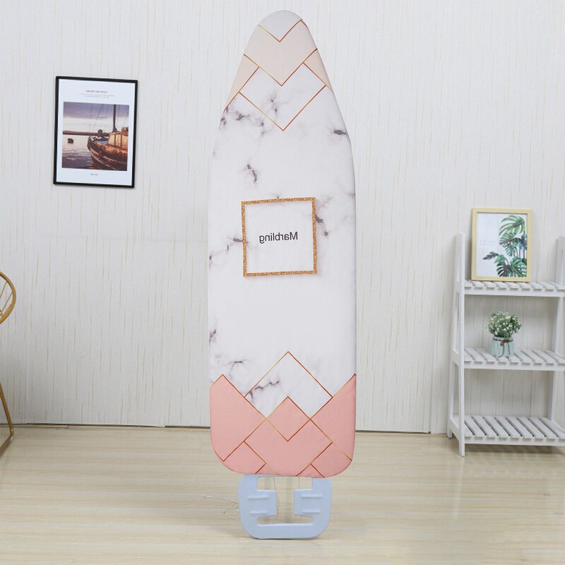 Ironing Board Cover Marble Cloth Printed Ironing Board Cover Heat Resistant Padded Case for Home Cleaner Tools 140x50cm