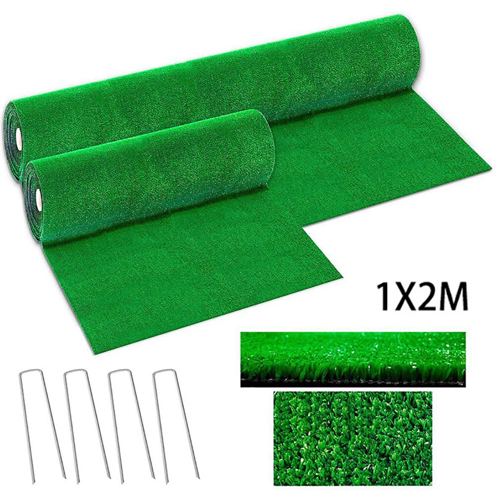 1*1m/2m groene kunstgras vloermatten synthetisch landschap gazon tuin tapijt pp+pe diy micro landschapsarchitectuur mini tuinieren rekwisieten