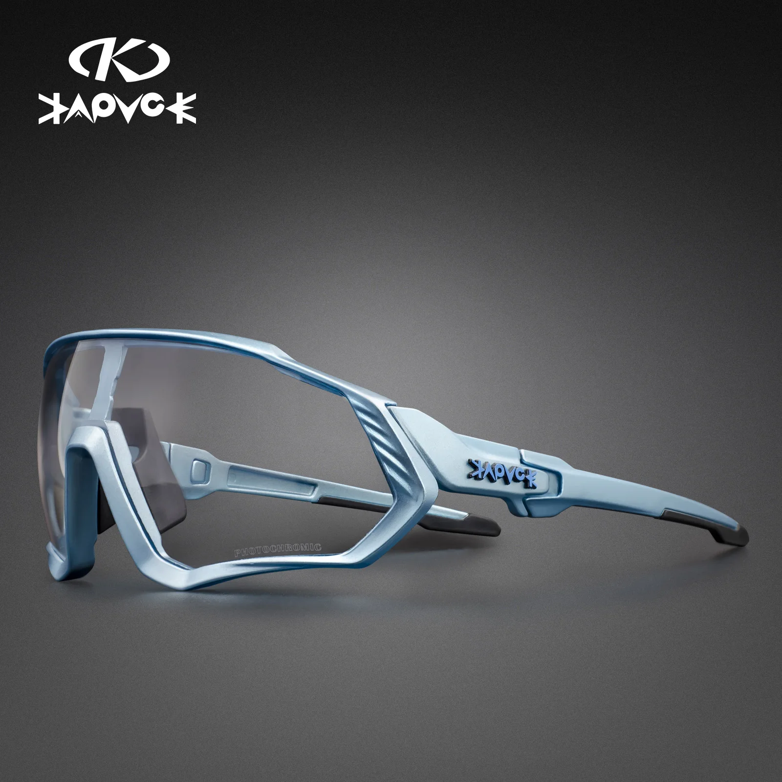 Kapvoe fotochromowe okulary przeciwsłoneczne na rower mężczyźni kobiety Sport Road Mtb rower górski okulary rowerowe okulary rowerowe okulary gogle: YELLOW