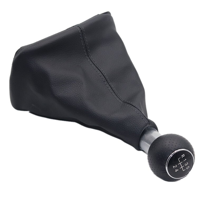 5 23mm met leren hoes voor vw golf 4 mk4 1998 - 2006 versnellingspookhoes
