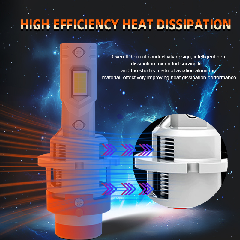 Lampe de Sauna LED pour Voiture, Ampoule D2S D4S 45W 12V 6500K Canbus Brave Free Plug and Play Auto, 1:1 HID 12V-24V, 2 Pièces
