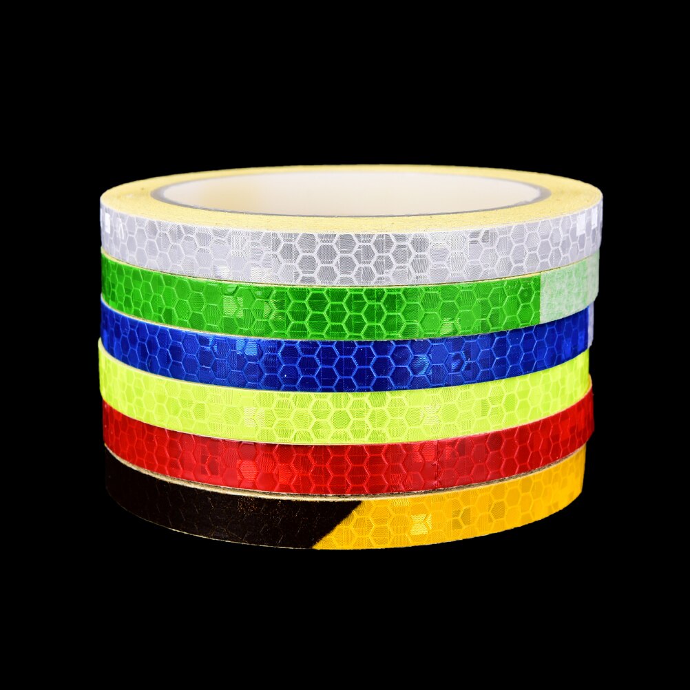 1Pc Fluorescent MTB Bike Bicycle Reflective Stickers Cycling Motorcycle Strip Decal Tape Safety