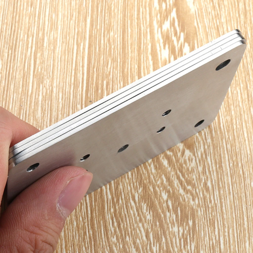 Roestvrijstalen scharnierbevestigingsplaten Kit Keukenkast Kastdeur Scharnier Montage Reparatieplaat Meubelbeslag Accessoires