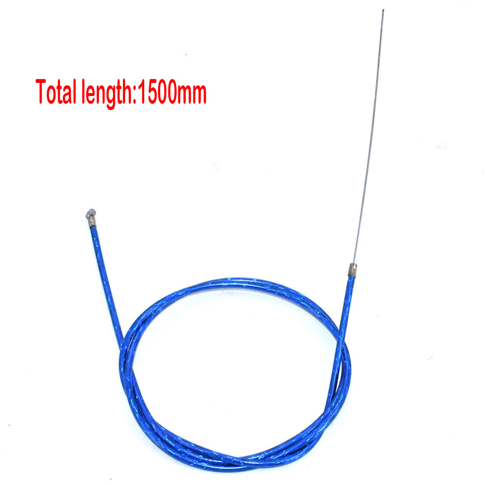 1500 mm/59 Zoll Gaszug-Kupplungskabel passend für motorisierte Fahrräder mit 49 cc, 60 cc, 66 cc und 80 cc: Blau
