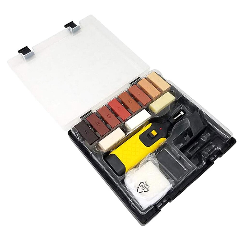 Conjunto de reparo de assoalho laminado, 11 cores, reparo de piso laminado danificado, bancada de cozinha, reparação de casa