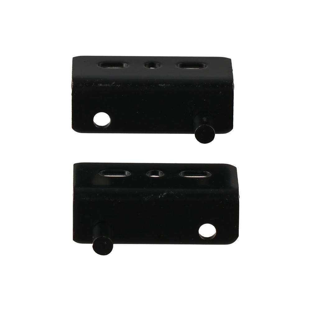 2 Stuks Multifunctionele Pivot Scharnieren Roestvrij Staal Met Bus Bovenste Onderste Scharnier Clips Zwart/Zilver Zware Verborgen As