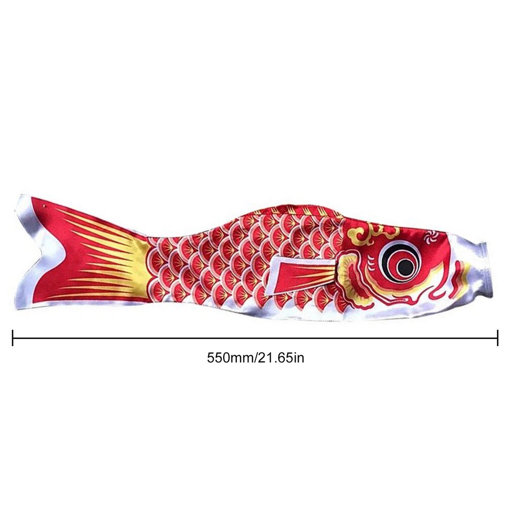 55cm Koi Nobori étanche japonais carpe vent chaussette Streamer suspendus coloré poisson drapeau décor cerf-volant Koinobori pour les enfants