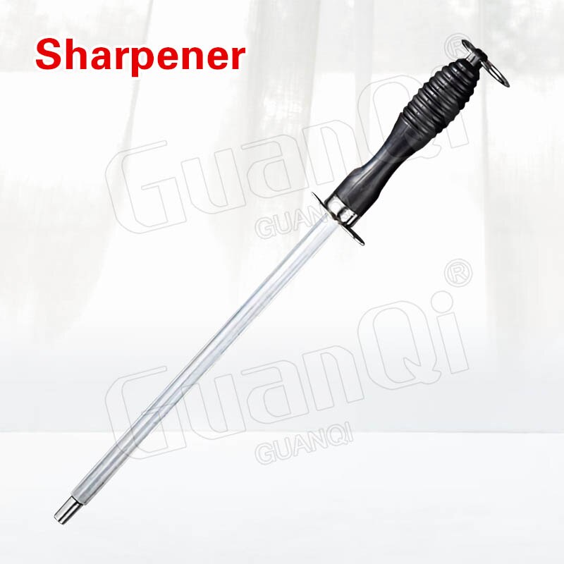 Stainless Steel Boning Knife Kitchen Knife Forged Butcher Knife Handmade Meat Cleaver Slicing Chef Knife Slaughter Knife Cutter: Sharpener