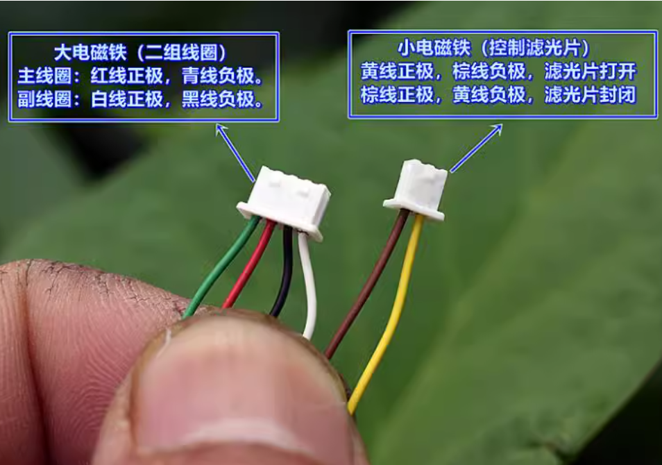 Accesorios para instrumentos ópticos DC3V-5V apertura ajustable y filtro electroimán de doble rotación obturador de cámara DIY