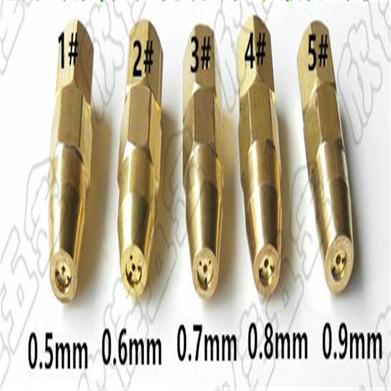 5pcs/set welding tips welding nozzles for H01-2 oxy-propane welding torch