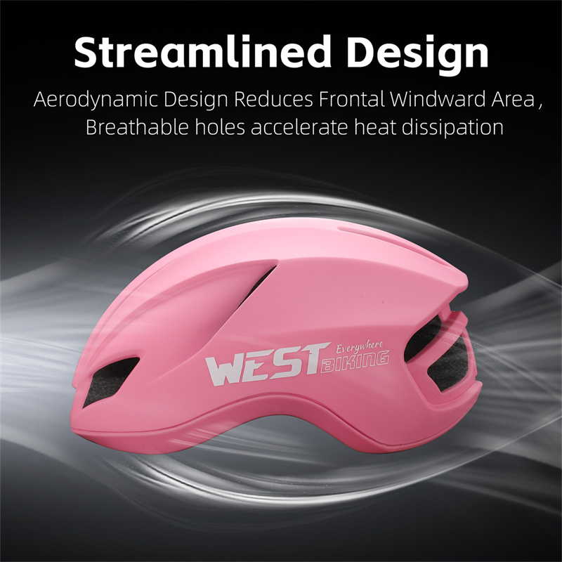 West biking aerodynamisk cykelhjelm til kvinder, integreret støbt sportssikkerhed, kc-certificeret unisex landevejshjelm med led-baglygte