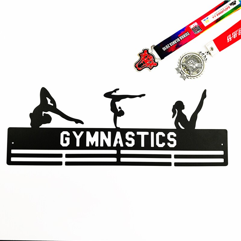 Ddjoph sport medalje bøjle holder til gymnast medalje display stativ gymnastik medalje bøjle 40cm l holder 32+ medaljer