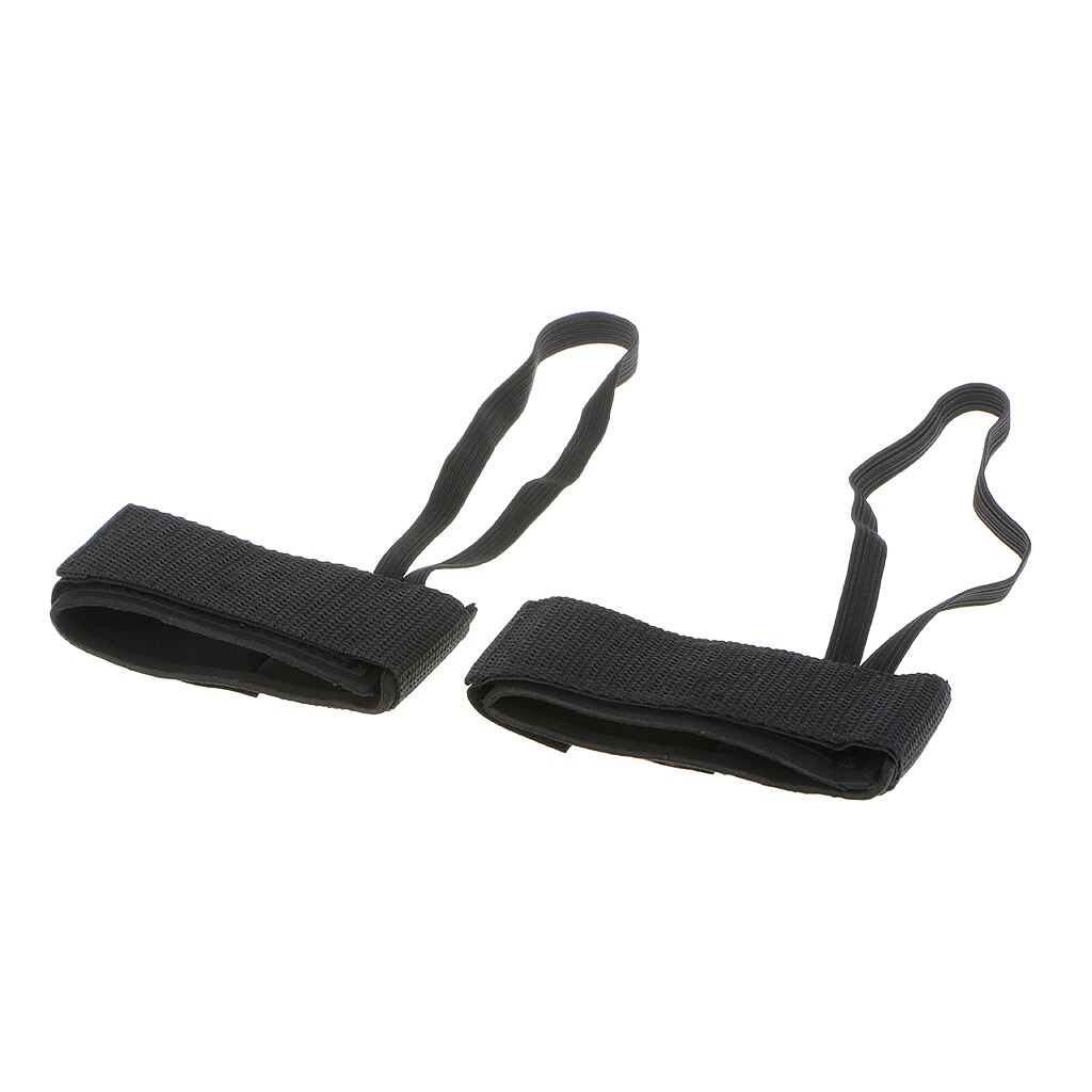 2pc Black Duurzaam Bodyboard Fin Saver Riemen Flippers Swim Dive Vinnen Tether Ontworpen Lus Rond Terug