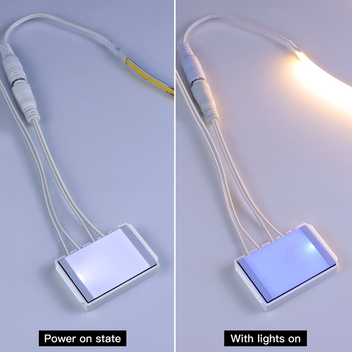 Espelho de maquiagem backlight iluminação cob 5v usb tira led penetrar espelho sensor toque interruptor regulável banheiro vaidade espelho luz