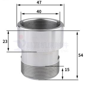 1pcs adapter er11 er16 er20 er25 er32 Extension rod spindle motor Rotor engraving machine spindle motor shaft sleeve: ER32-ER32