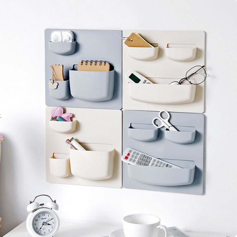 Thuis Opslag Muur Zuignap Plastic Opbergrek Cosmetische Toiletartikelen Diversen Opslag Houder Badkamer Keuken Organizer