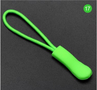 30 stücke 7cm Reißverschluss ziehen Mehrfarbig rutschfeste fluoreszierende Reißverschluss Unterhose seil Abzieher für bekleidung tasche sportwear 003: 17