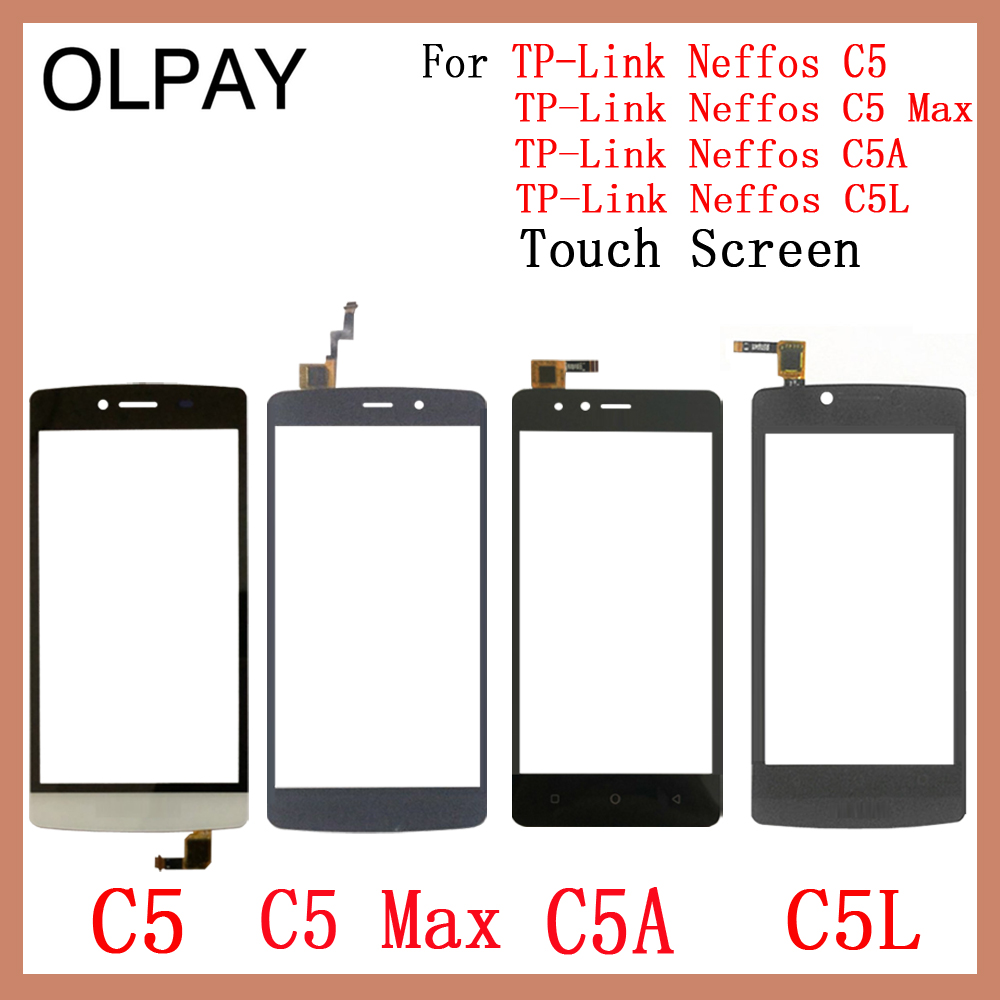 Mobile Phone TouchScreen For TP-Link Neffos C5 C5A C5L C5 MAX Touch Screen Glass Digitizer Panel Lens Sensor Repair