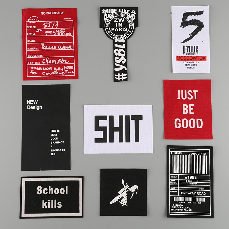 Conjunto completo de parches decorativos coloridos para ropa a la: 2