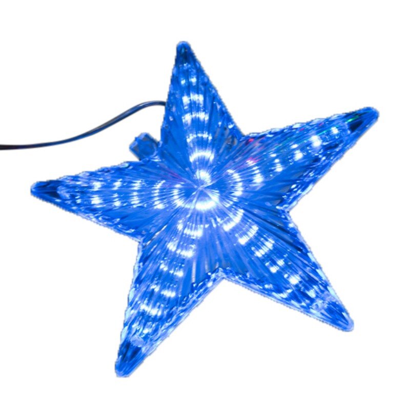LED Light Up Christmas Tree Topper Star Xmas Tree Ornaments Party Home Decorations: LUS