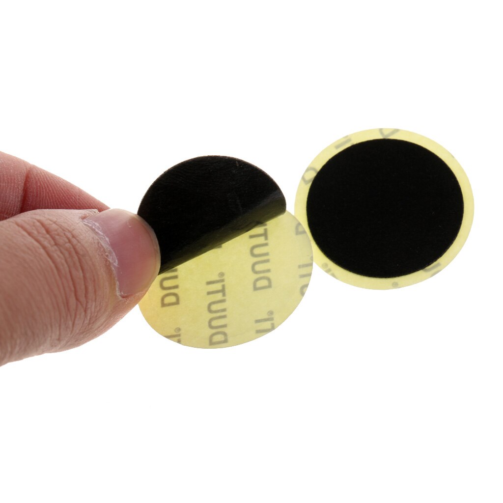 10 Stuks 25 Mm Motor Fiets Band Band Binnenband Punctie Rubber Patches Repair Kit Zonder Lijm