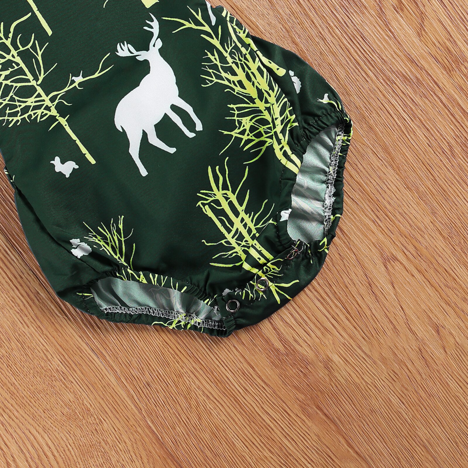 Christmas Baby Boy Girl Christmas Sleeveless Reindeer Print Short Pants Vest Romper