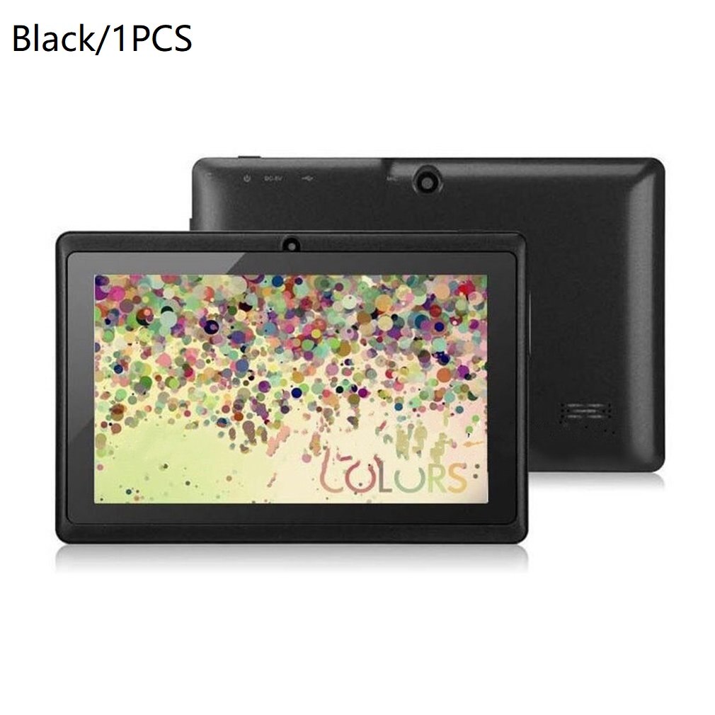 7 Inches High Definition Screen Tablet Pc A33 Wireless 512mb+4g Fidelity Sound Effect Wifi Version Tablet Computer: BLACK / EU Plug