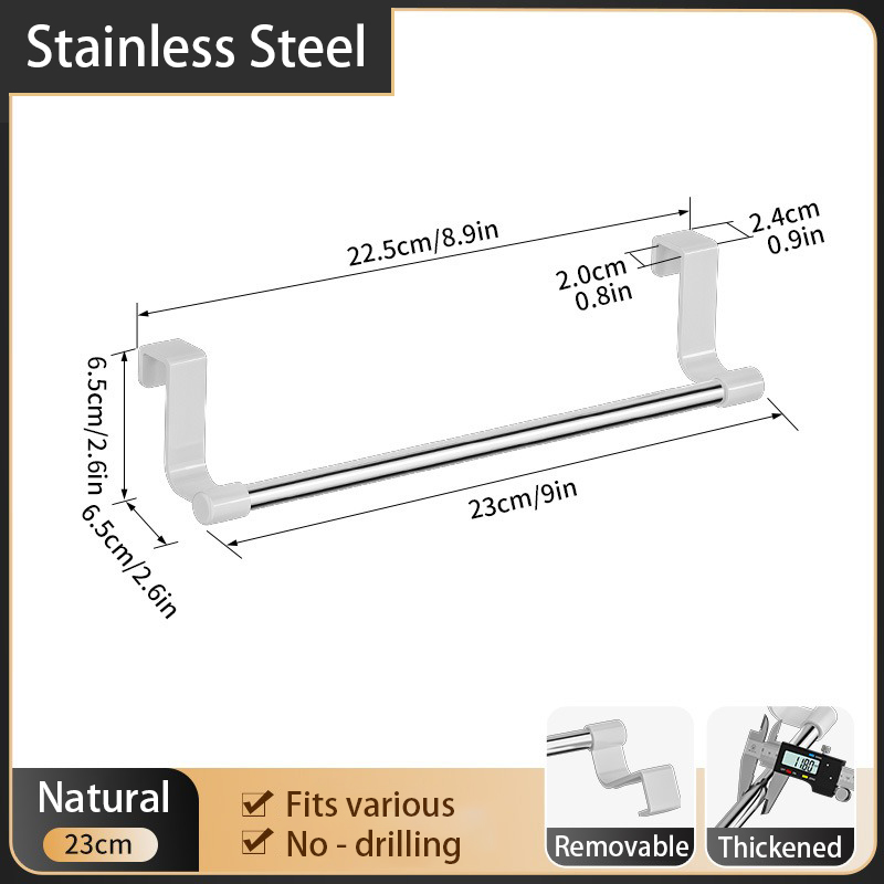 Rvs Handdoekenrek Keuken Handdoekhouder Gootsteen Accessoires Badkamer Handdoekhouder Onder Gootsteen Organizer SNJ004: Licht Groen