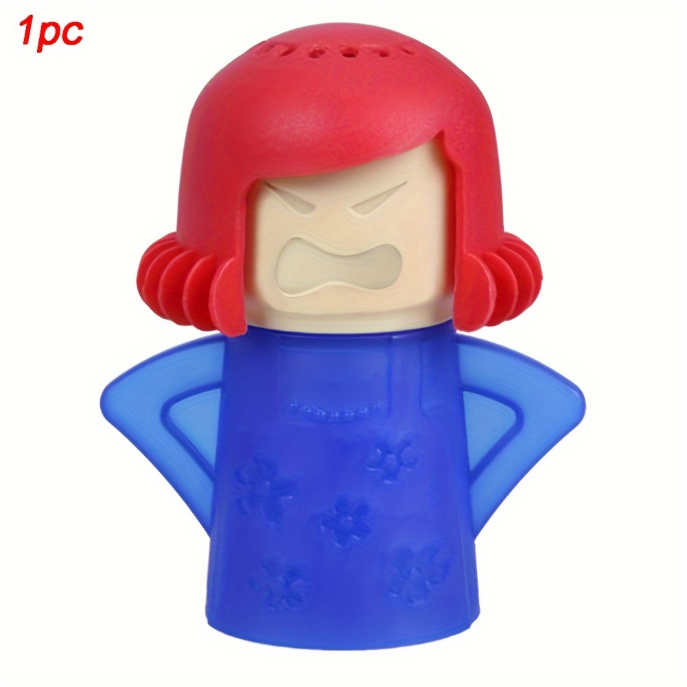 Angry Mama-limpiador de microondas a vapor para horno, eliminador fácil de aceite, suciedad, desodorante para nevera, herramienta de limpieza de cocina, útil para el hogar