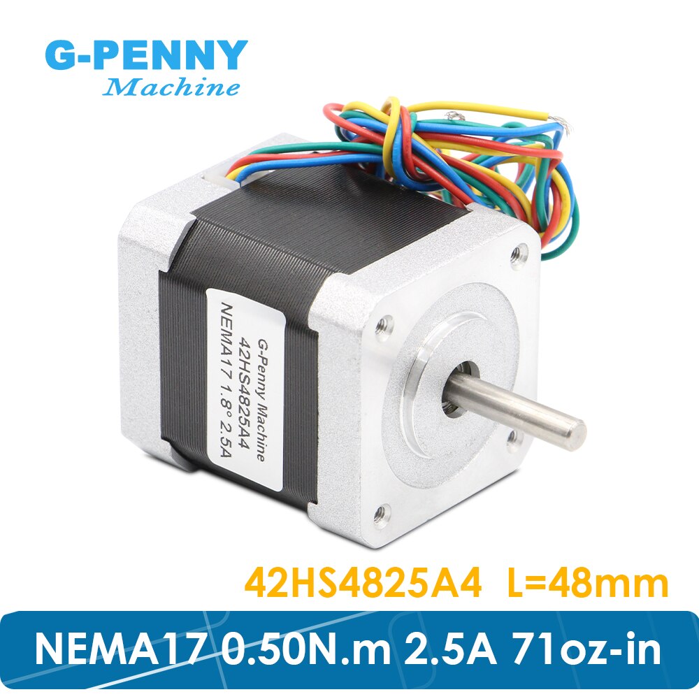 ! Motor paso a paso NEMA17, 5,0 kg.cm, 42x48mm, 2.5A, 71Oz-in, 0.50Nm, para impresora CNC y 3D
