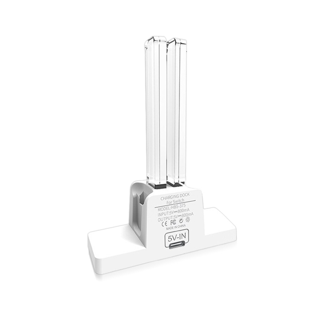 Gamepad Charger Stand Charging Dock Game Pad Dual Station Antislip Gamepad Tafel Wieg Console Houder Voor Joycon/schakelaar Oled: White