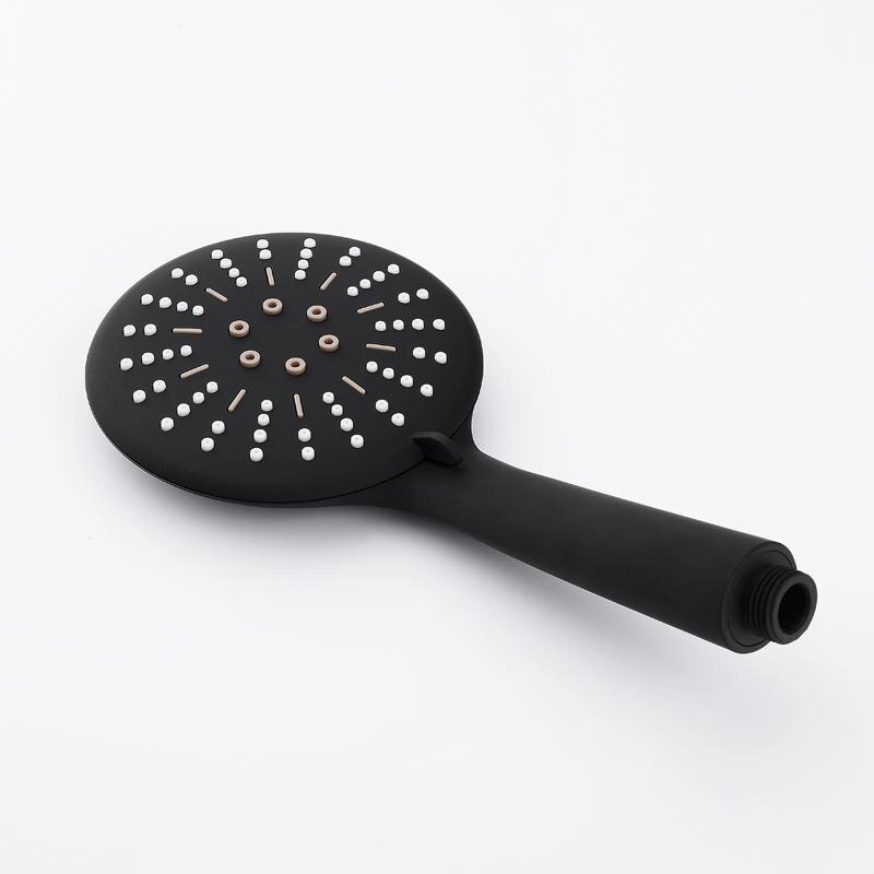 3 Functie Matte Zwarte Hand Held Douchekop Wandmontage Douche Set Met Slang En Douche Houder