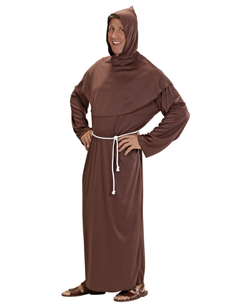 widman disfraz de fraile, monje, iglesia, varias tallas, hombre adulto, para fiestas, carnaval, despedidas