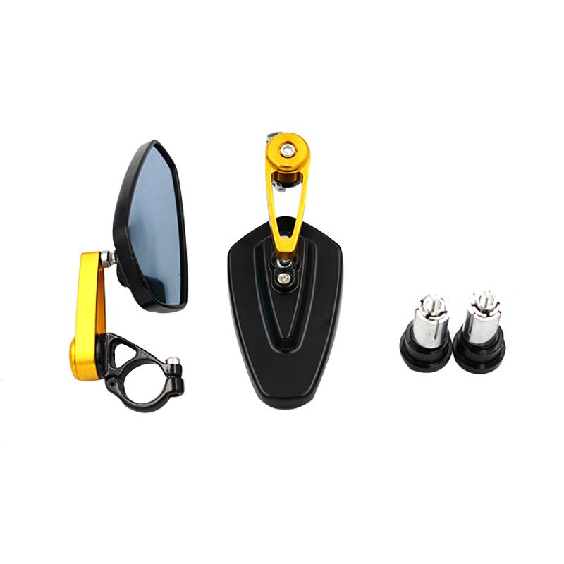 7/8" 22mm Bar End Rear Mirrors Motorcycle Accessories Motorbike Scooters Rearview Mirror Side View Mirrors Moto for Cafe Racer