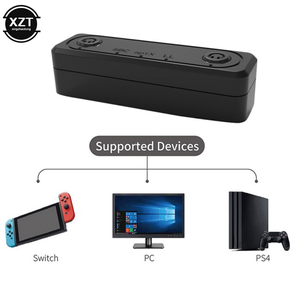 Bluetooth-zender voor nintendo switch, bluetooth 5.0 draadloze audioadapter, aptx-ll accessoires voor switch lite  ps5
