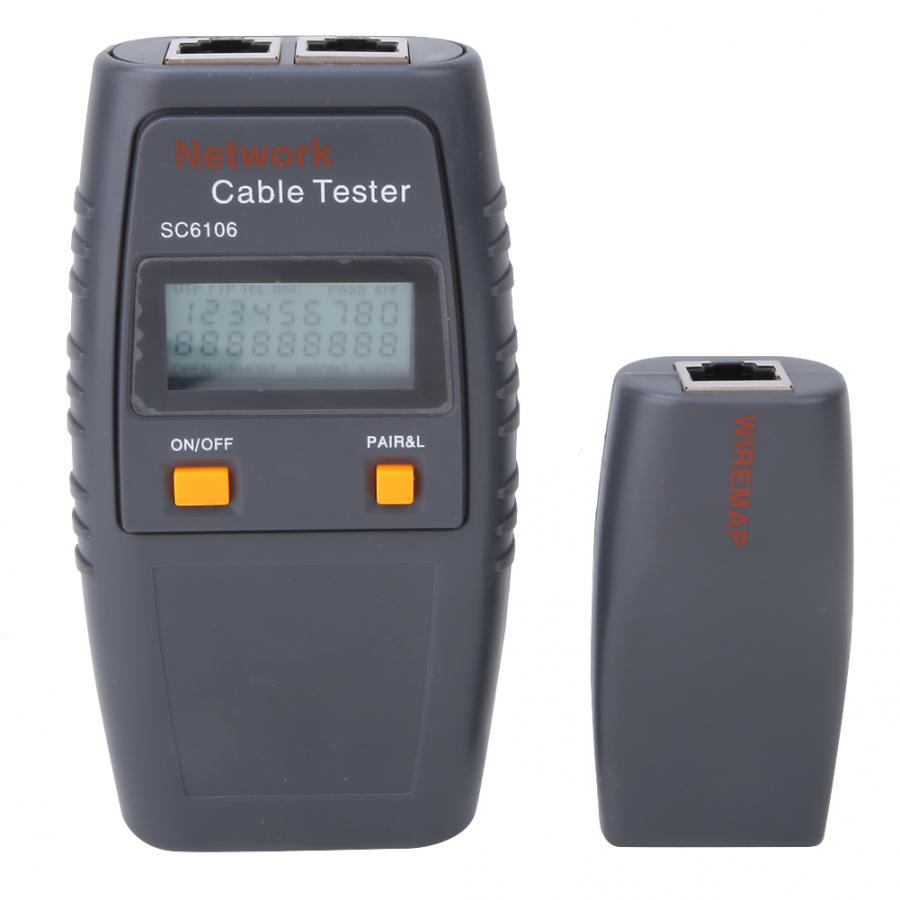 Network Cable Tester LAN Network Wire Cable Tester Electrical Line Finder Testing RJ45 RJ11 BNC SC6106