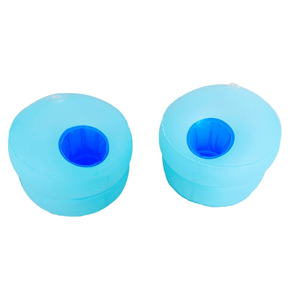 1 Set Inflatable Arm Bands Double Airbag Buoyancy Arm Rings Thicken Water Sleeves Swimming Armlets for Boys Girls (Sky-blue 1 Pa